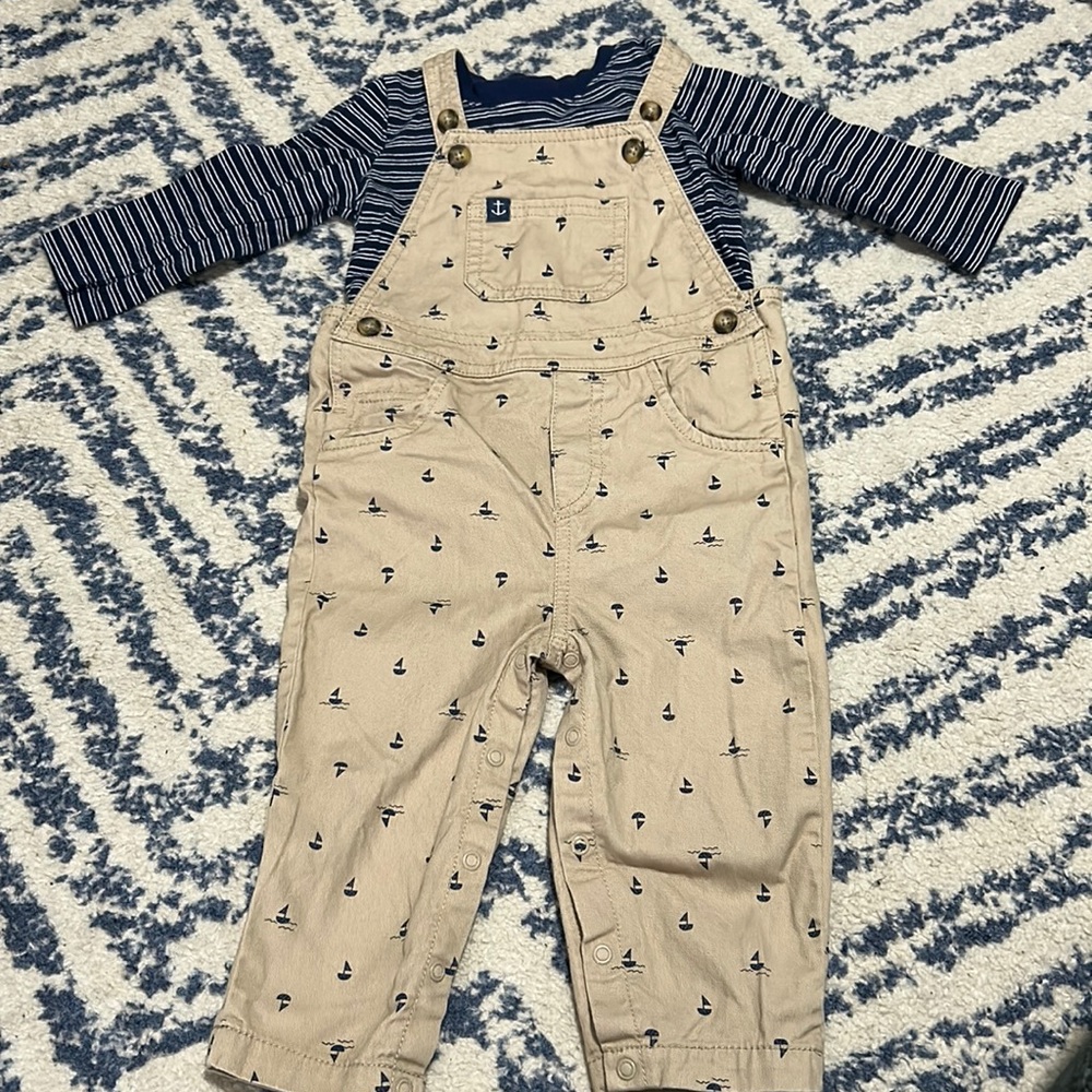 Boat Overalls spring or Easter outfit
